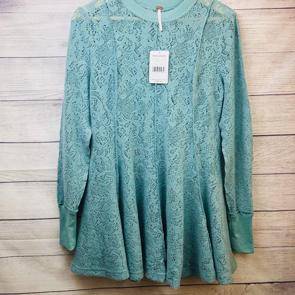 Free People Tops - Free People Tunic Top Blue Womens XS